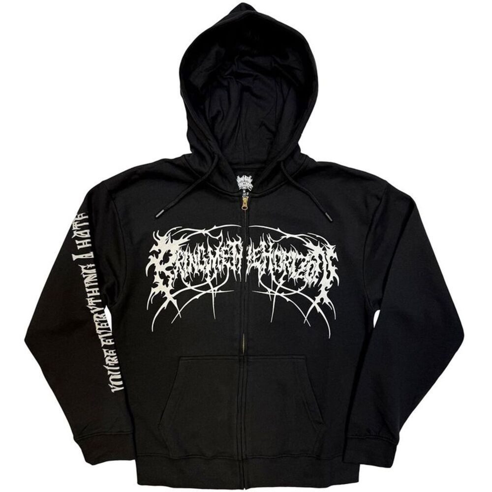 Bring Me The Horizon Unisex Adult Genxsis Metal Logo Back Print Hoodie / Black